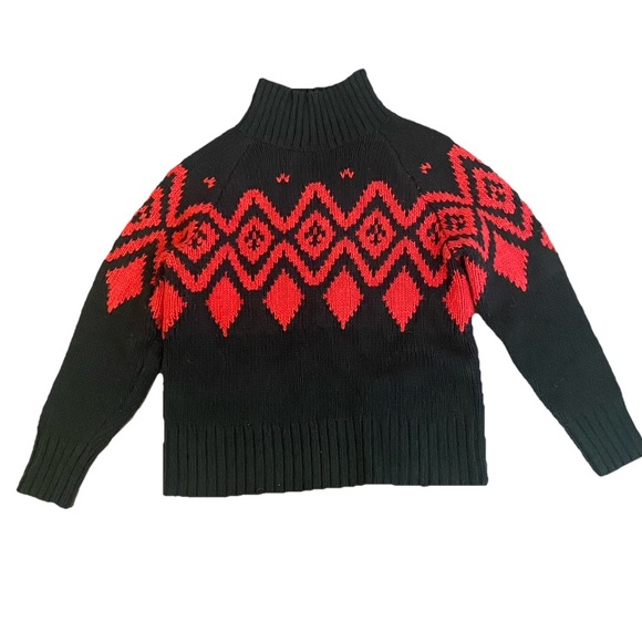 Skye Fair Isle Extra Fine Merino Wool Nylon Alpaca Chunky Knit Sweater M - Picture 1 of 11